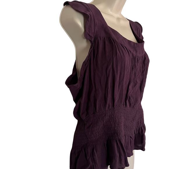 Market & Spruce Women's Sleeveless Top Size XL Purple Rayon NWT - Picture 3 of 5